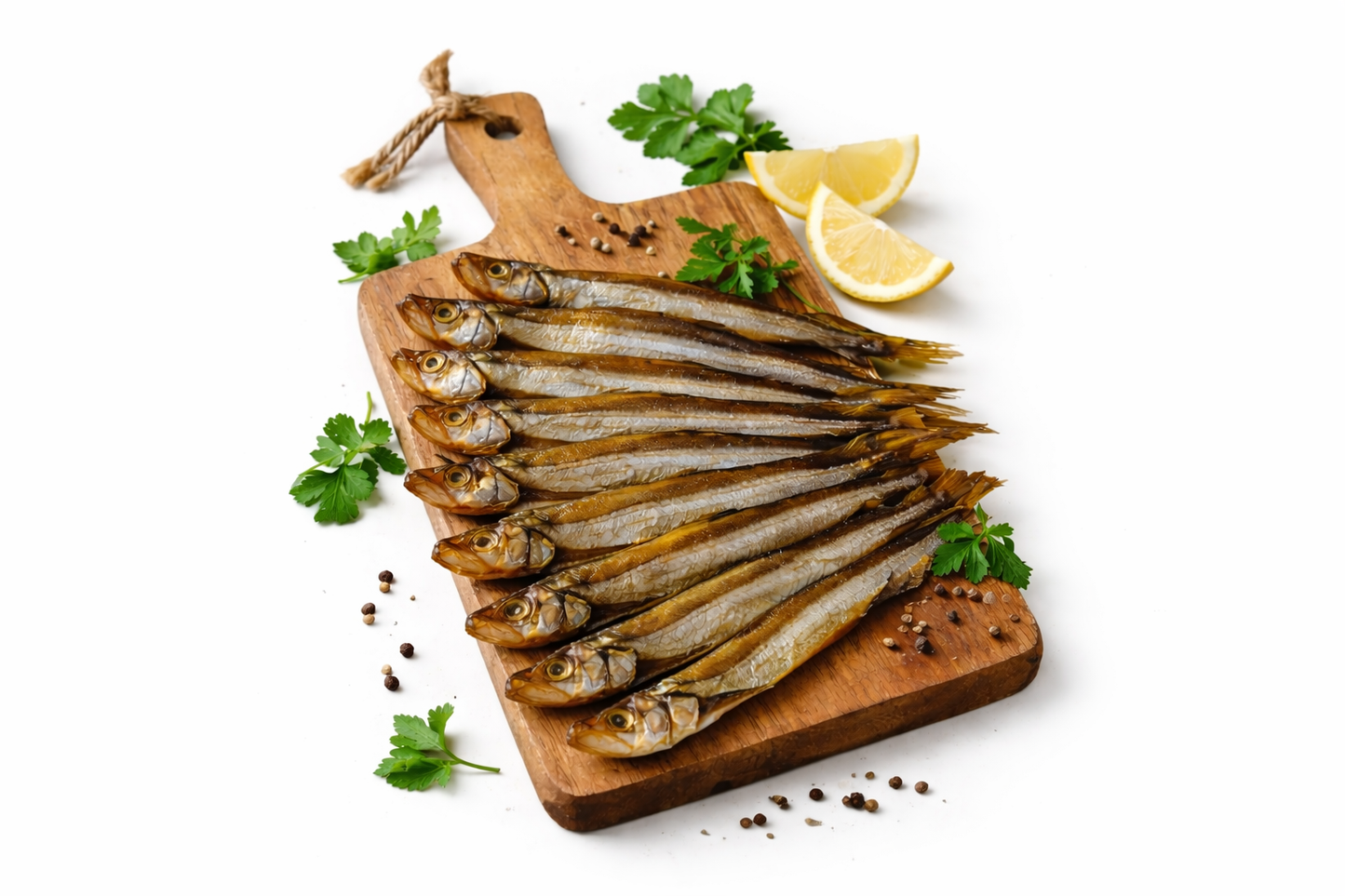 Kaltgeräucherte Capelin, nicht aucgonommen