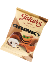 GRINKY" Snack aus Roggenmischbrot, mit Pilzgeschm