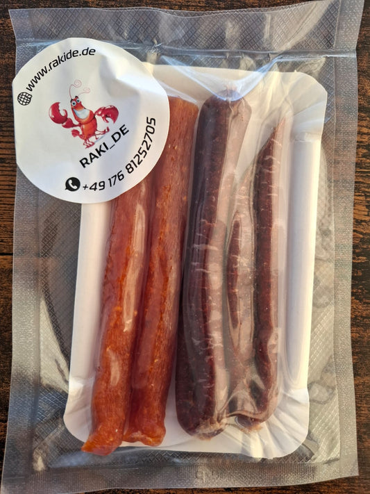 Snacks aus Lodden- und Dorschkaviar