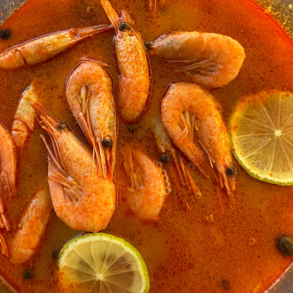 Garnelen in Tom-Yam-Sauce